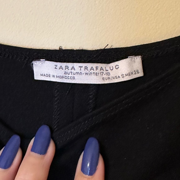 Zara Trafaluc Black Sleeveless Tank Bodycon Scoop summer Dress Size Small - Picture 3 of 4